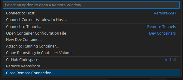 Close Remote Connection