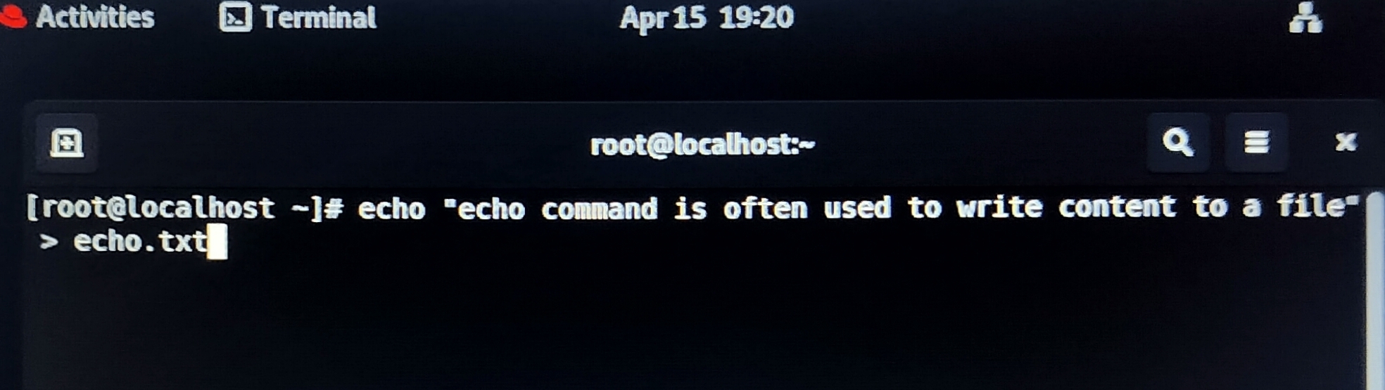 echo