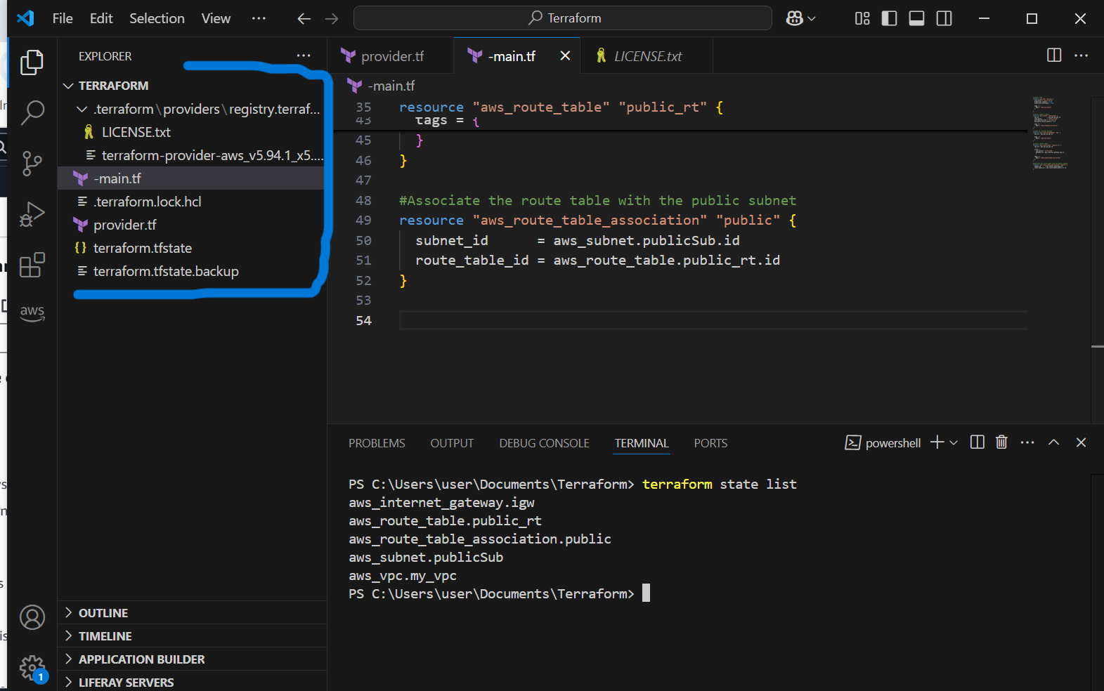 tf file structure