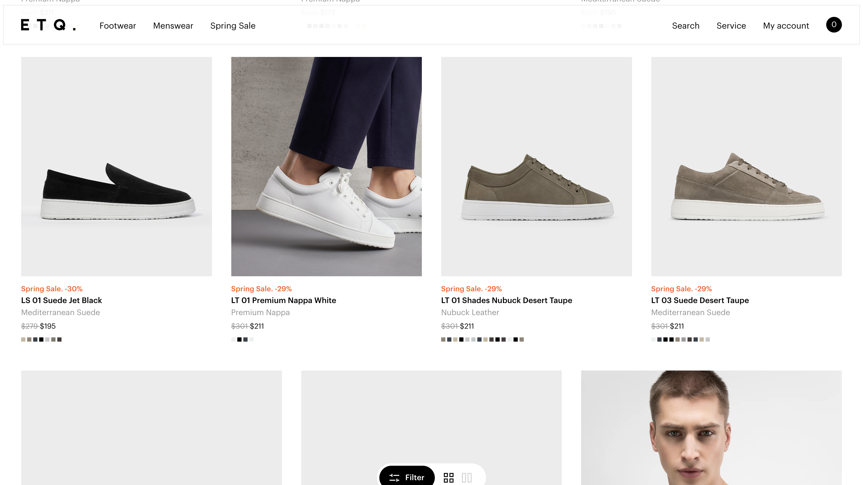 ETQ uses asymetric grid elements throughout their site
