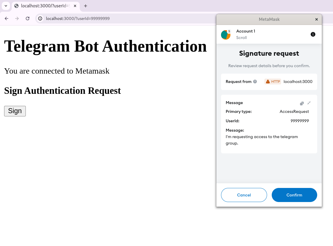 erc712 webapp