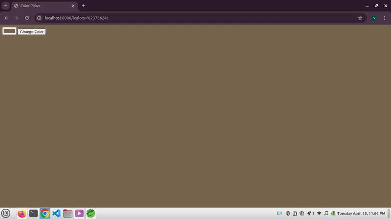 background color change using spring boot mini project