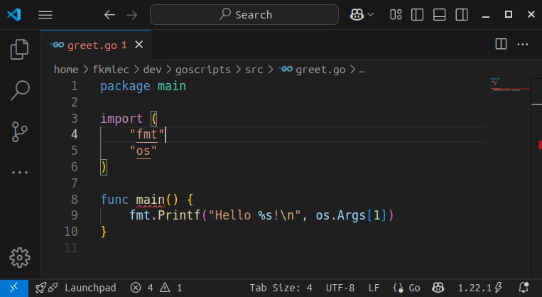 Goscript: Go For (go-pher?) Scripting