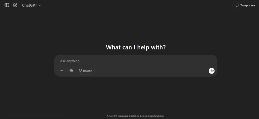 chatgpt landing page