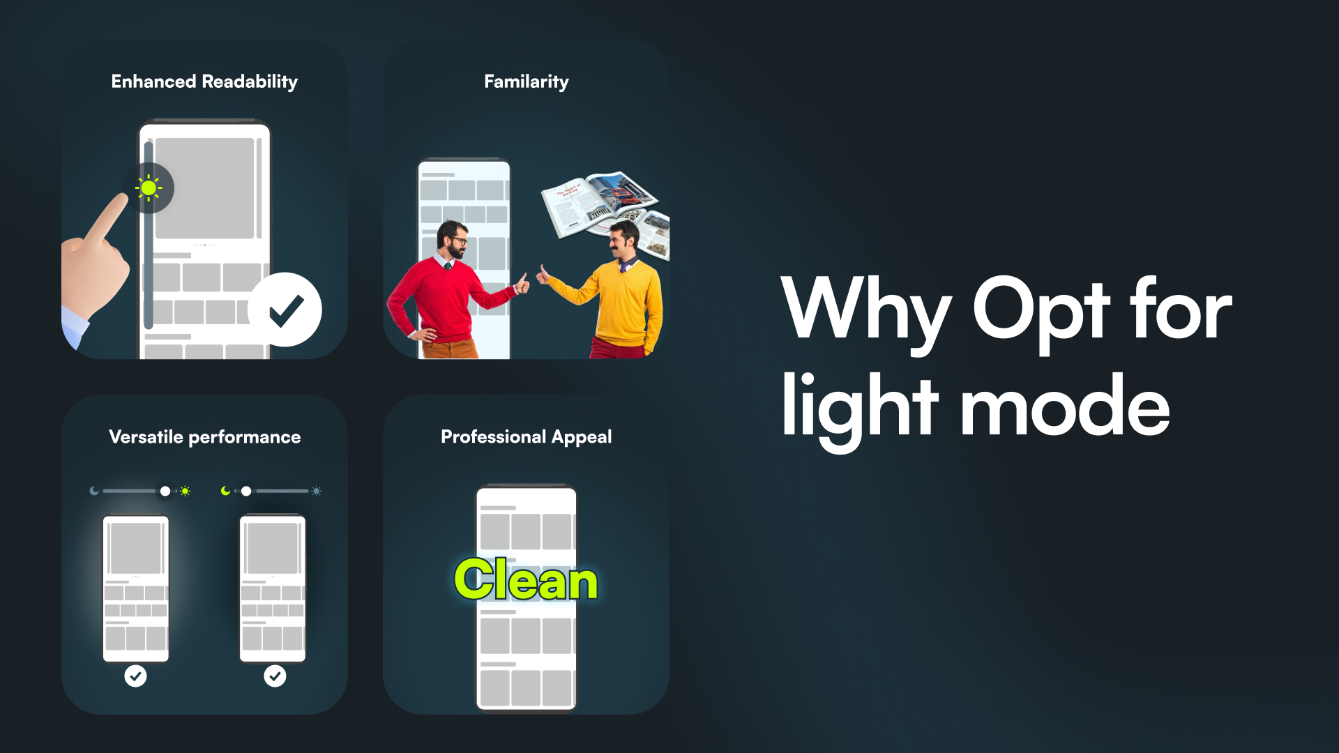 Why opt for light mode