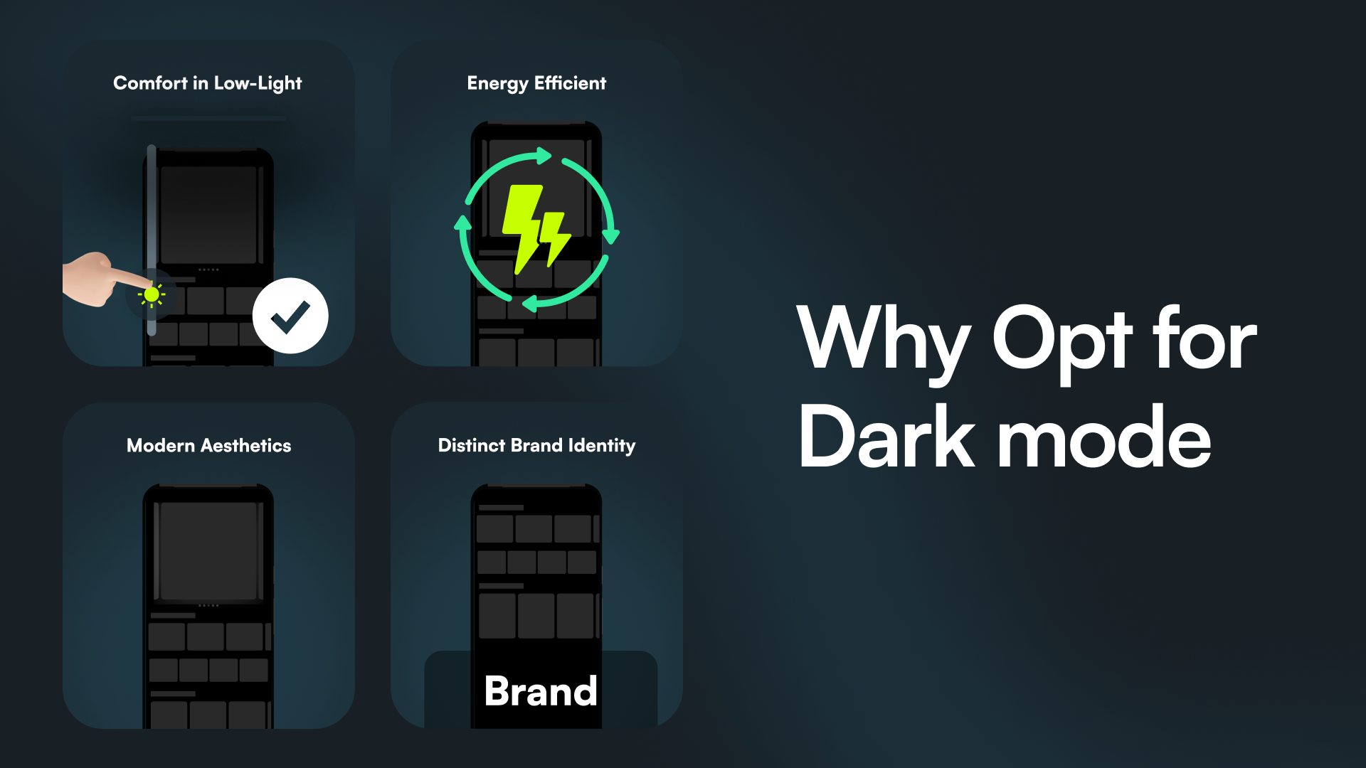 Why opt for dark mode