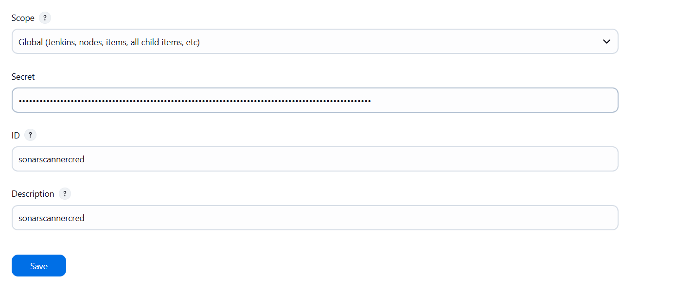 Upload Credentials