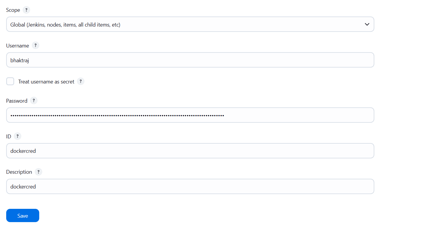 Docker password
