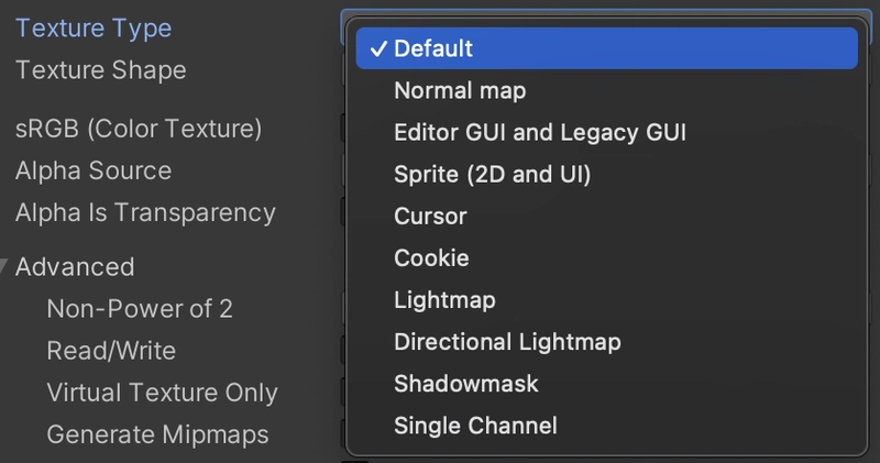 Optimising Unity Texture Import Settings