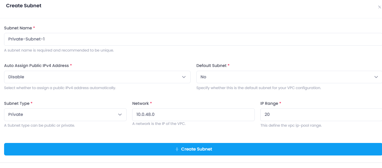 Private Subnet