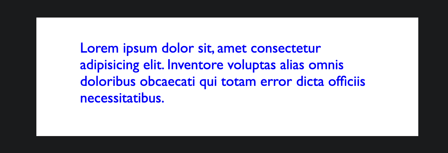 Screenshot of a webpage demonstrating applied CSS