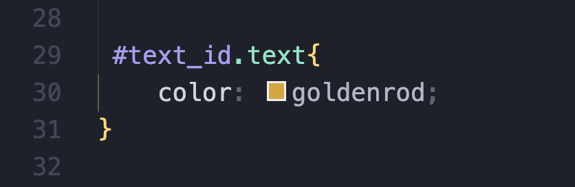Combined ID and class selector used