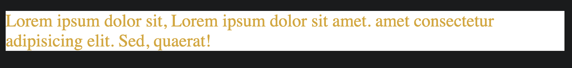 Browser showing goldenrod text due to !important