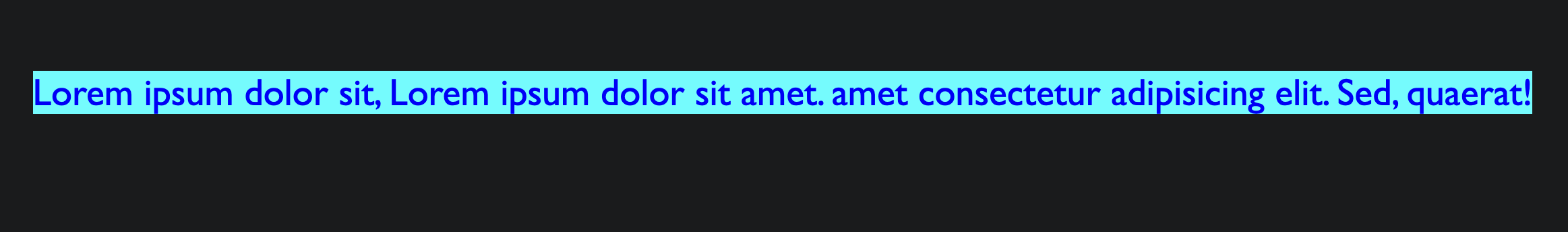 On desktop, the latest .text styles are applied