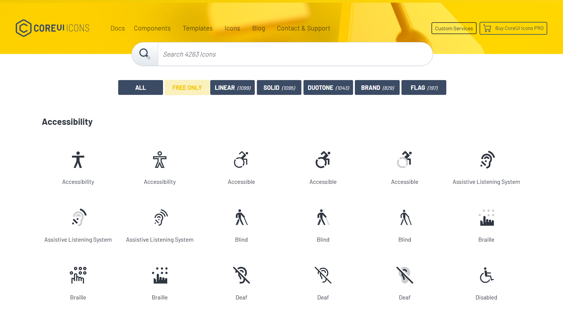 CoreUI Icons