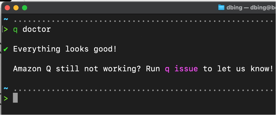Che k if Q CLI is Installed