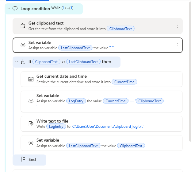 Clipboard logger