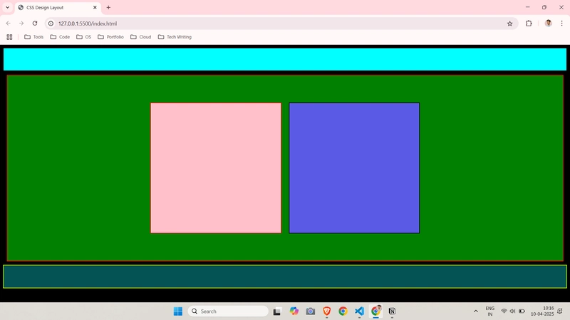 🚨 Perfecting My Web Layout (HTML + CSS + Semantic Tags) 🚨