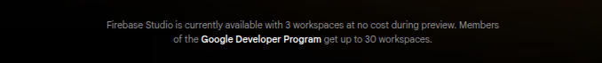 Firebase Studio Pricing