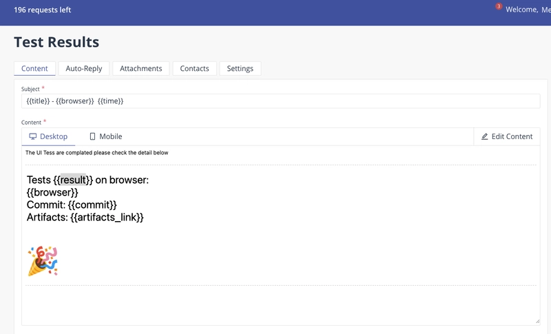 🧪 GitHub Actions Matrix Strategy - Part 2: Email Notifications with Artifact Links via EmailJS