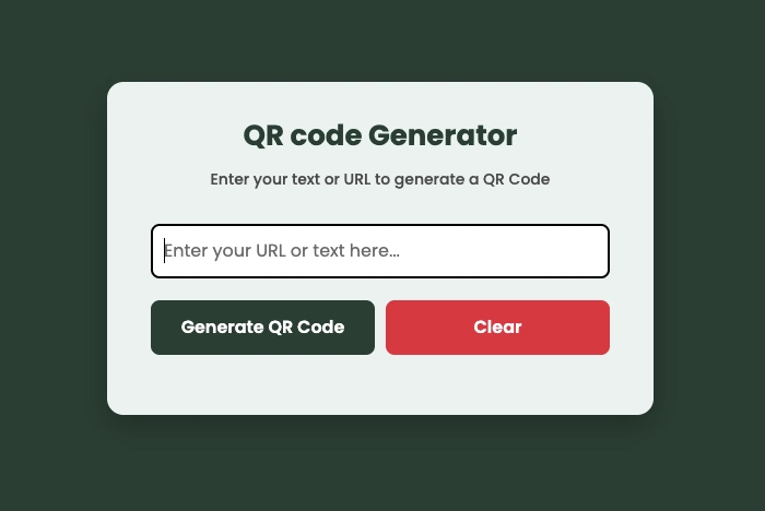 I Built a Simple, Sleek QR Code Generator Using HTML, CSS & JavaScript