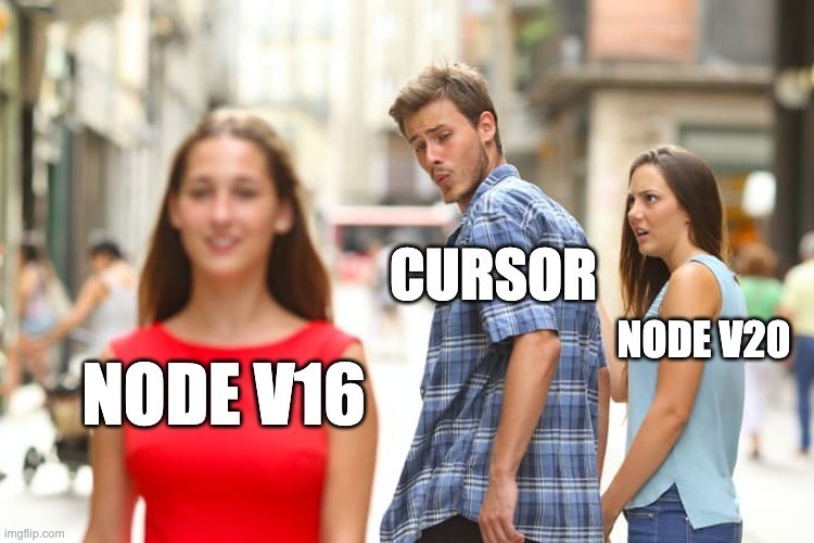 Distracted Boyfriend meme: a man labeled 