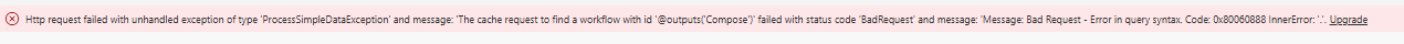dynamic childflow error