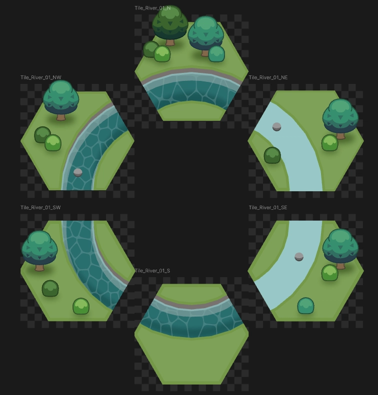 Iterations on River Tiles