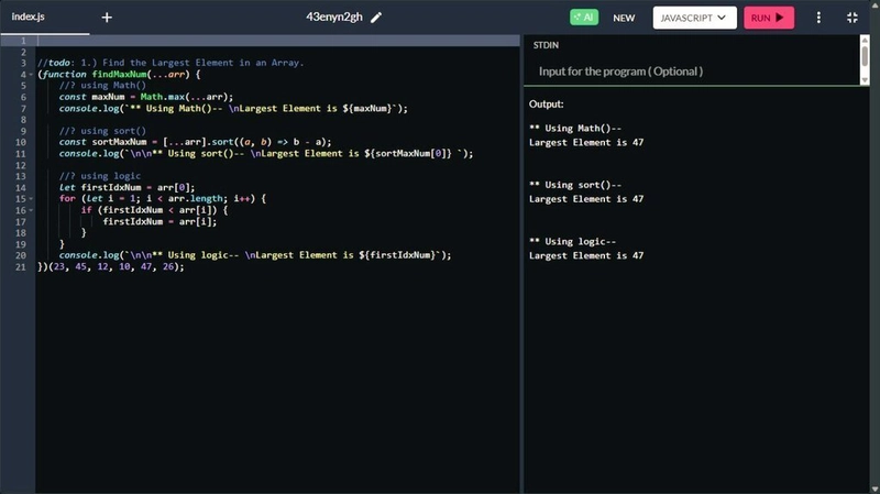 30 days of DSA coding in JavaScript.