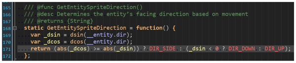 Piece of GML Code