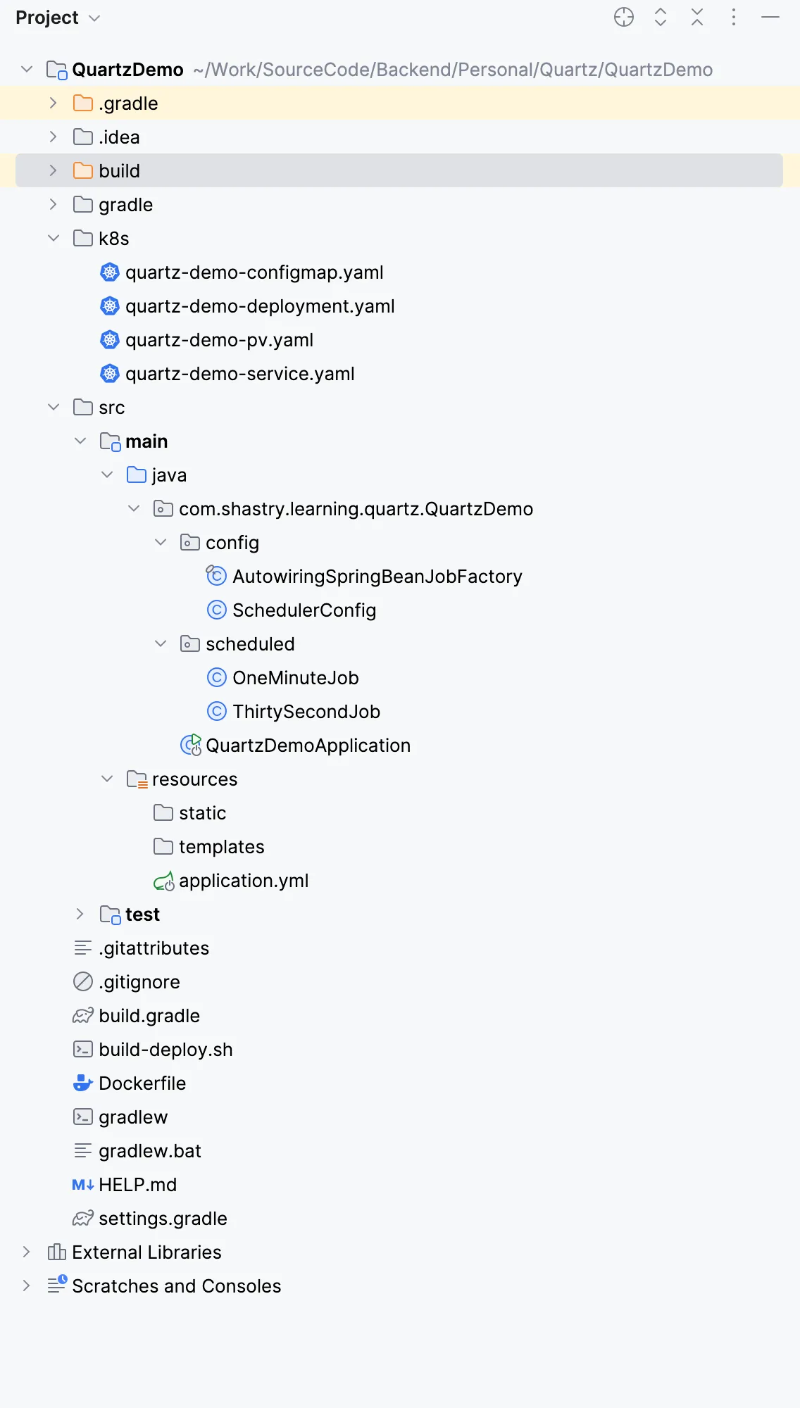 Project folder Structure