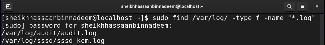 find command