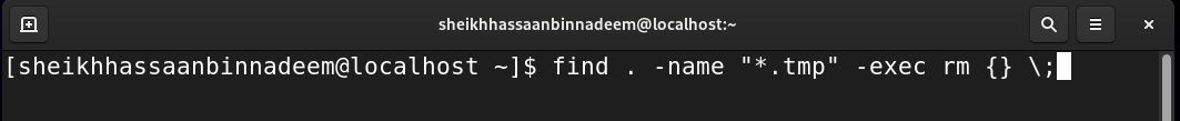 find with exec command