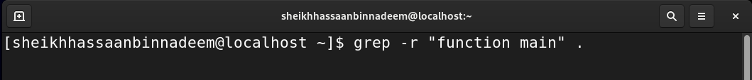 grep -r command