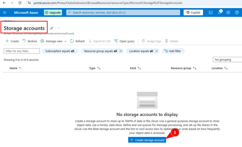 CREATING A PUBLIC STORAGE ACCOUNT ON AZURE/ OBJECT REPLICATION