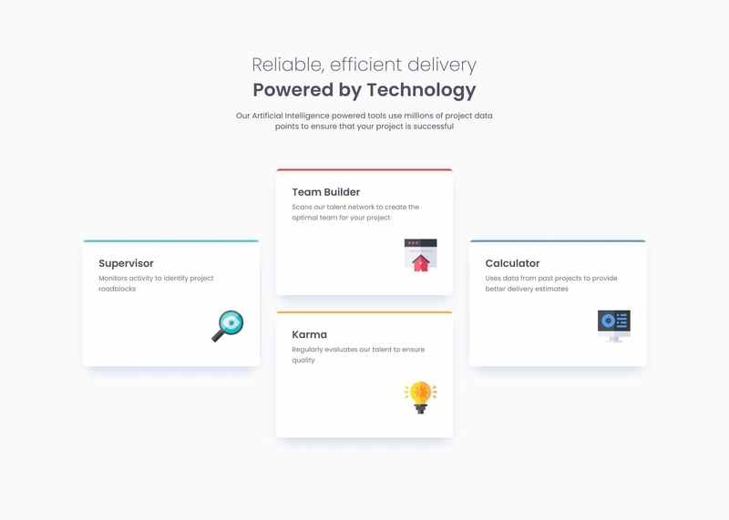 Four-Card Feature Section – Frontend Mentor Challenge (HTML & CSS)