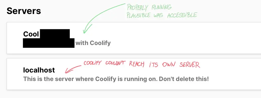 Coolify Dashboard