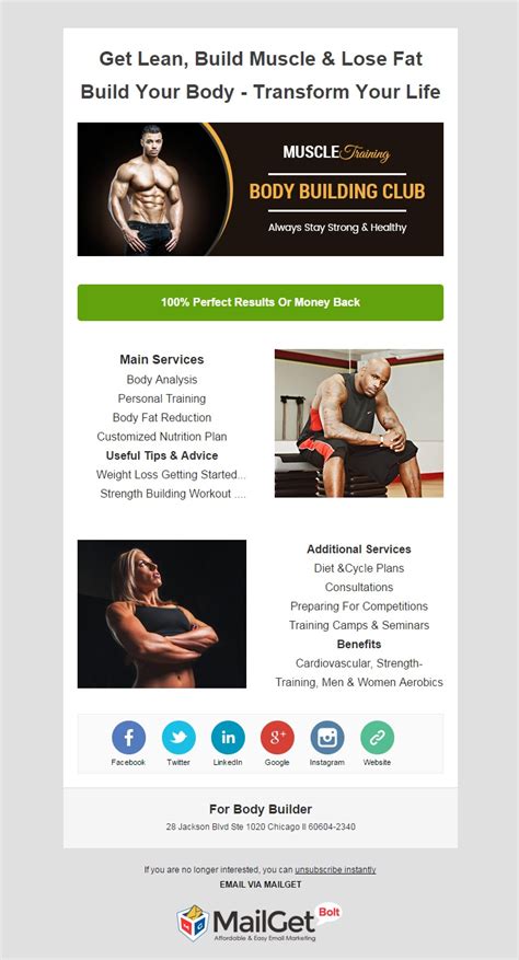 gym automated emails