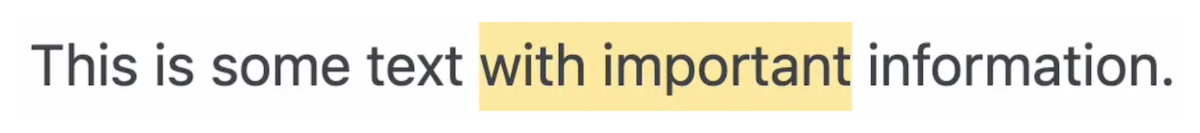 Text highlight