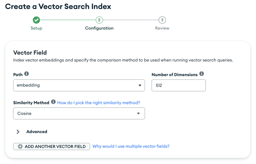 Creating the index