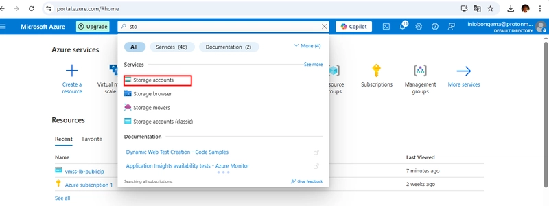 AZURE STORAGE SERVICES/CREATING A PRIVATE STORAGE ACCOUNT