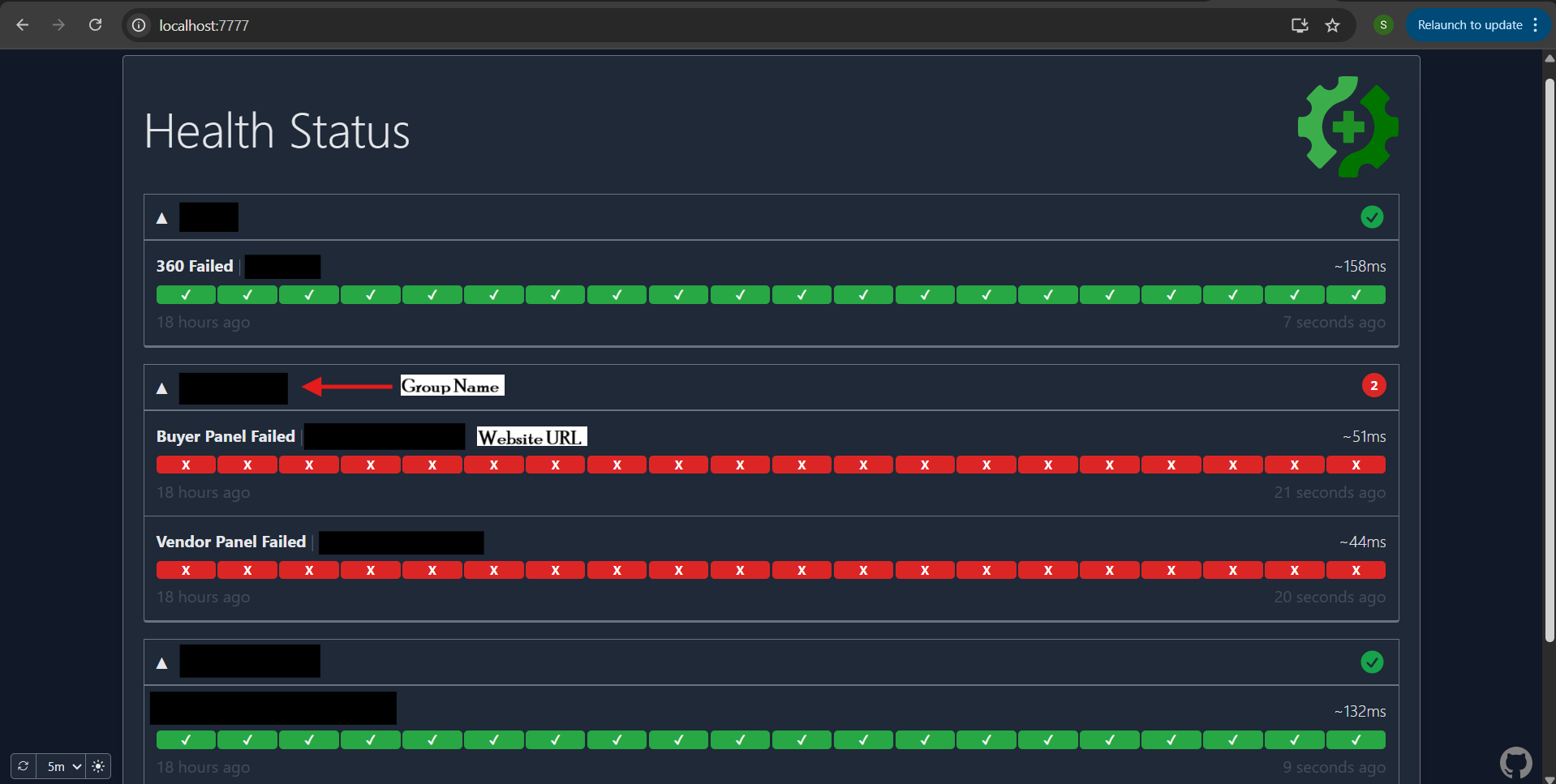 Gatus Dashboard