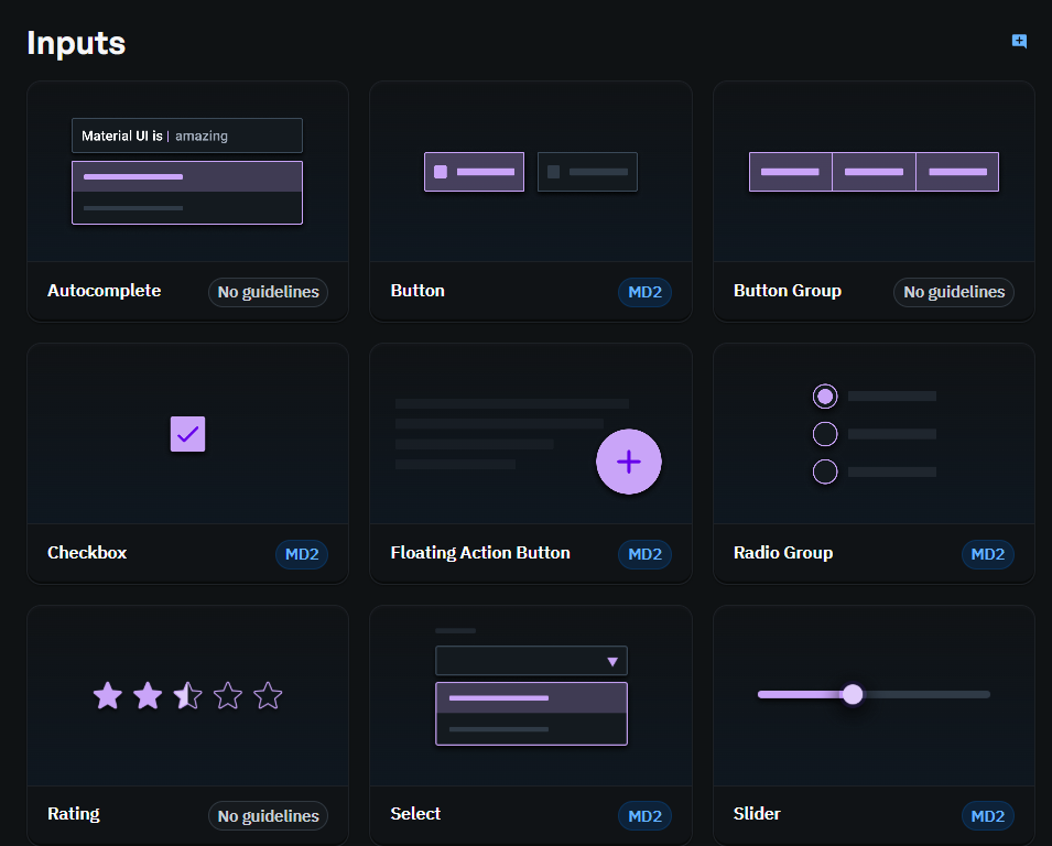 Material Ui Components (Material Design Based)