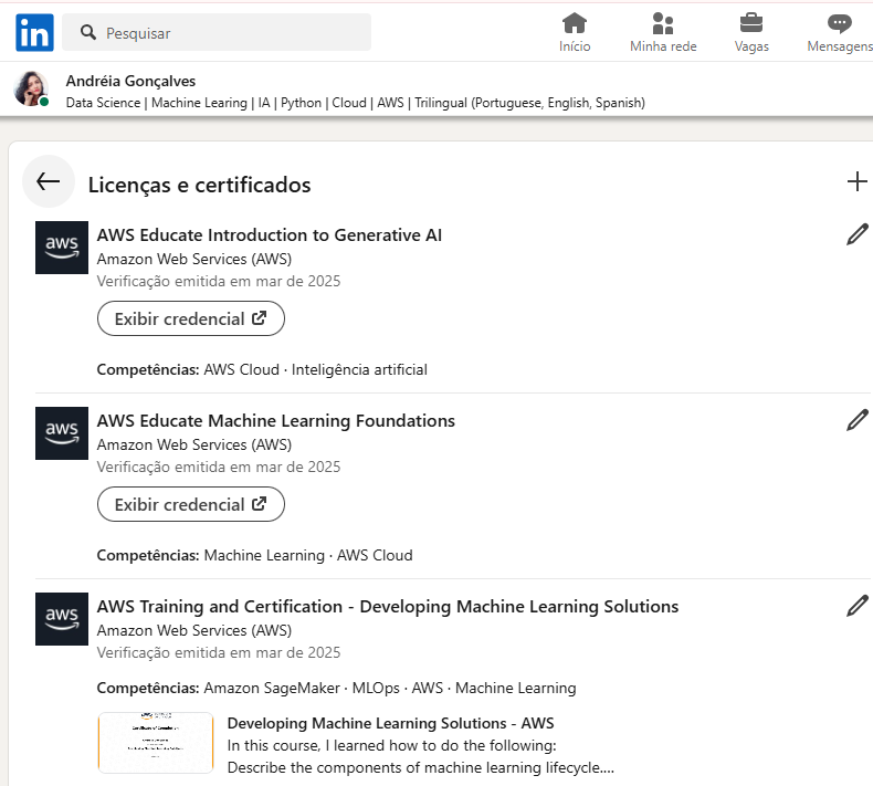 AWS Educate Certifications