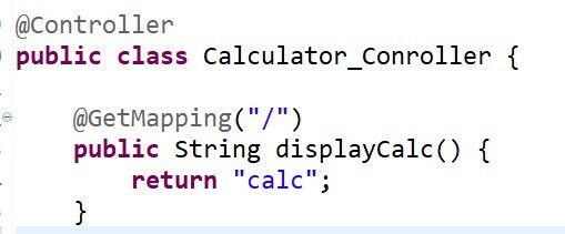 Calculator using Thymeleaf