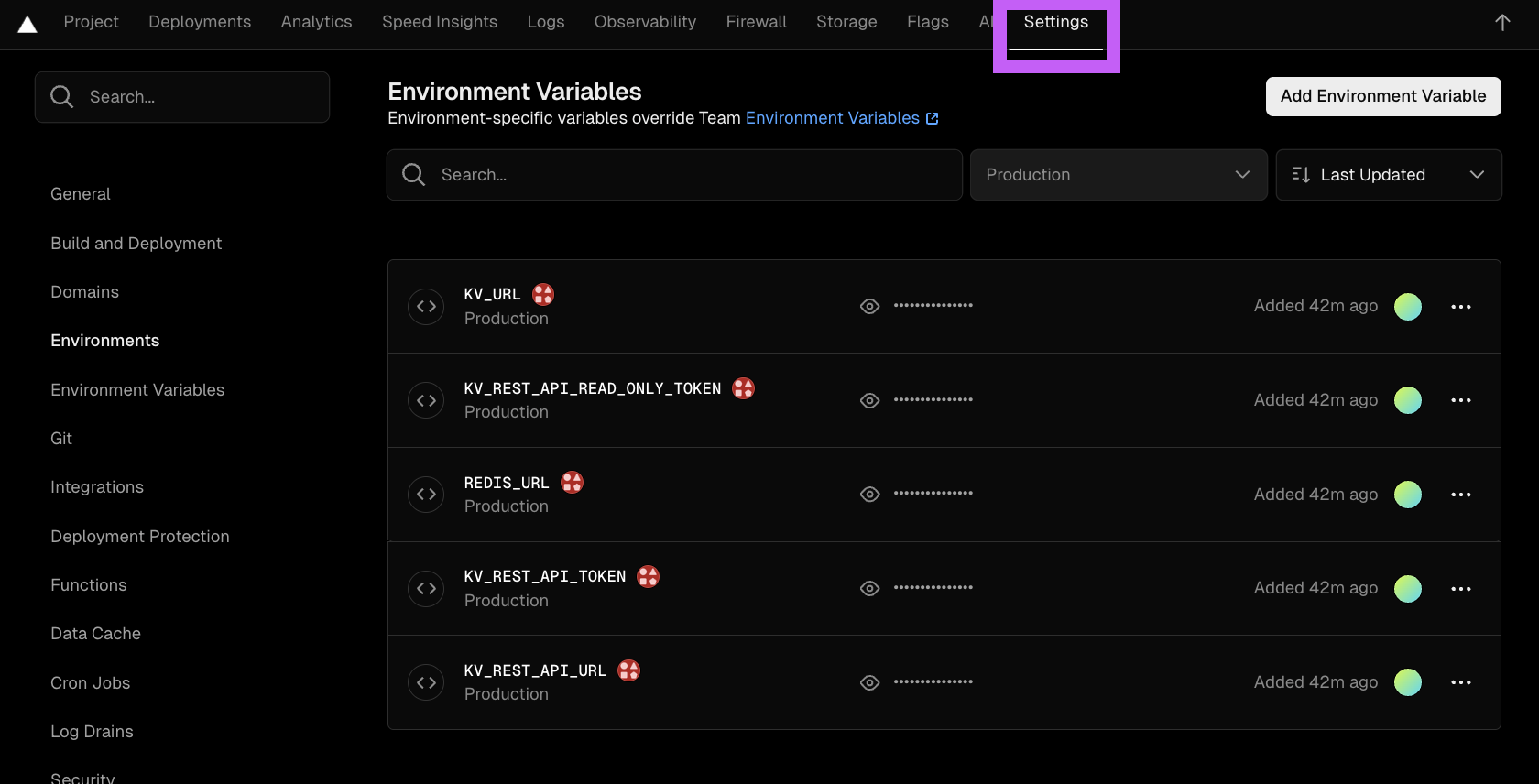 Environment Variables