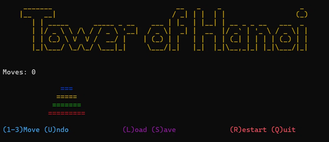 Towers of Hanoi: A Classic Puzzle Reimagined in Your Terminal