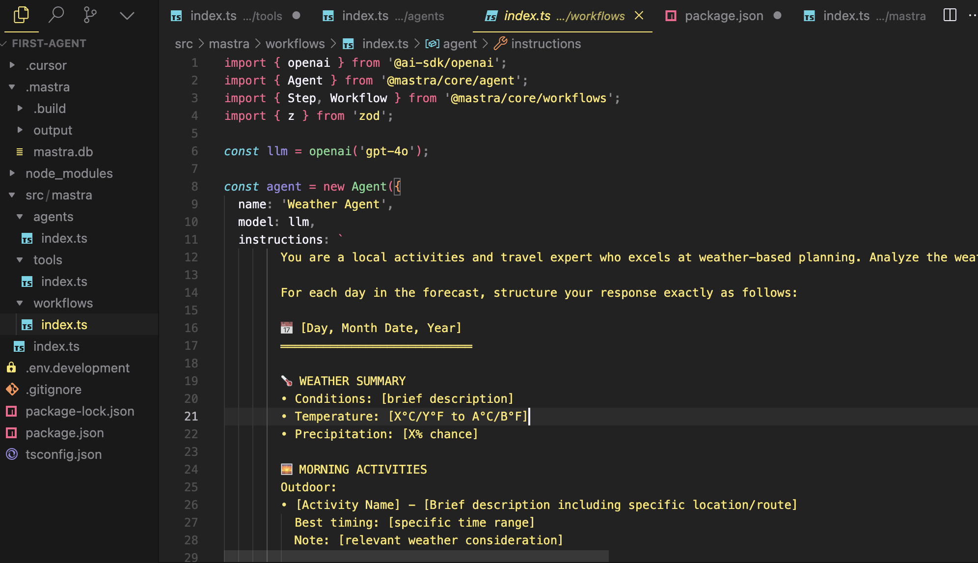 workflowsCursor