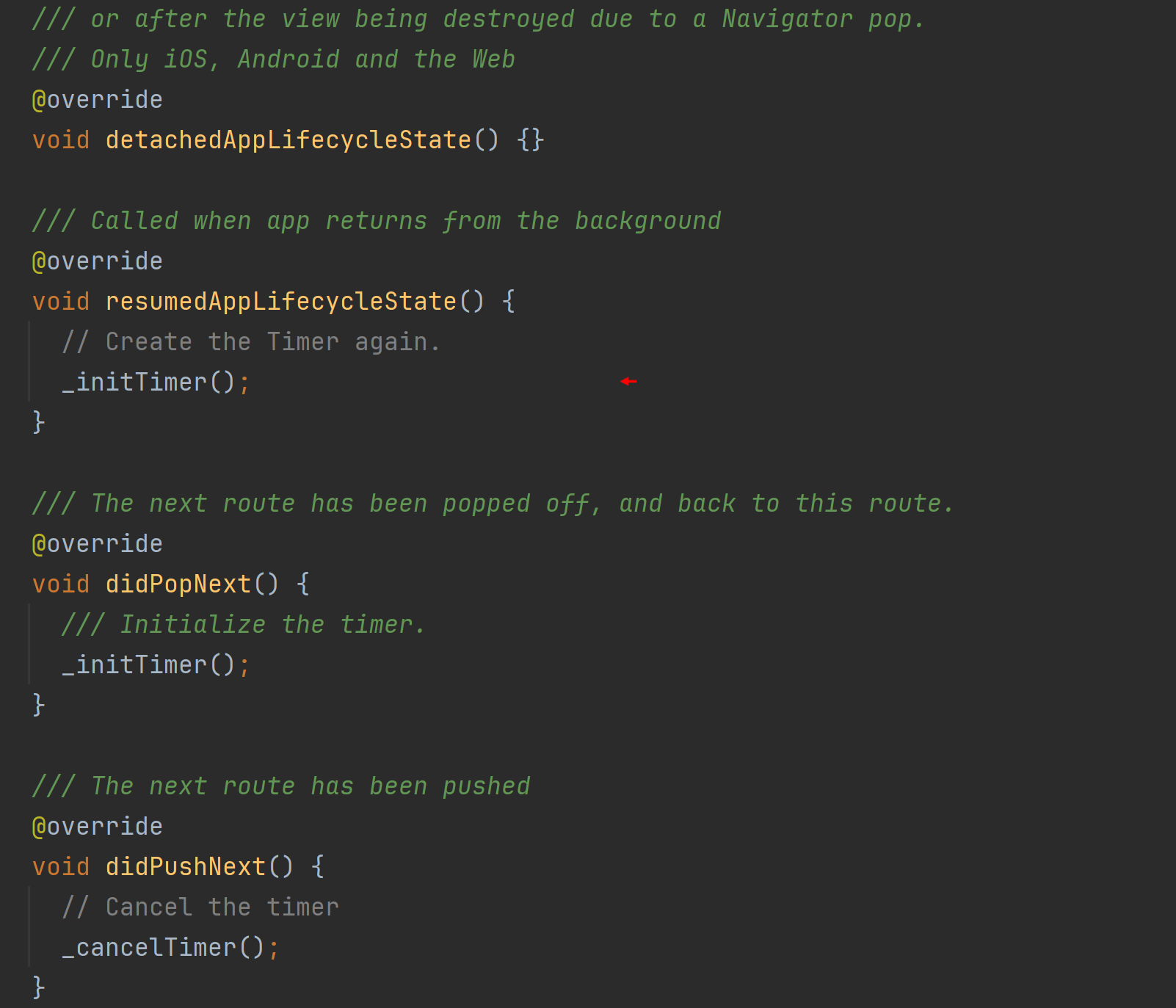 [english_words_timer.dart ](https://github.com/AndriousSolutions/fluttery_framework/blob/28e93ebe031dc2a344e4b0ab84132a8347279141/example/lib/src/app/controller/english_words_timer.dart#L88)and [english_words_timer.dart](https://github.com/AndriousSolutions/fluttery_framework/blob/28e93ebe031dc2a344e4b0ab84132a8347279141/example/lib/src/app/controller/english_words_timer.dart#L114)